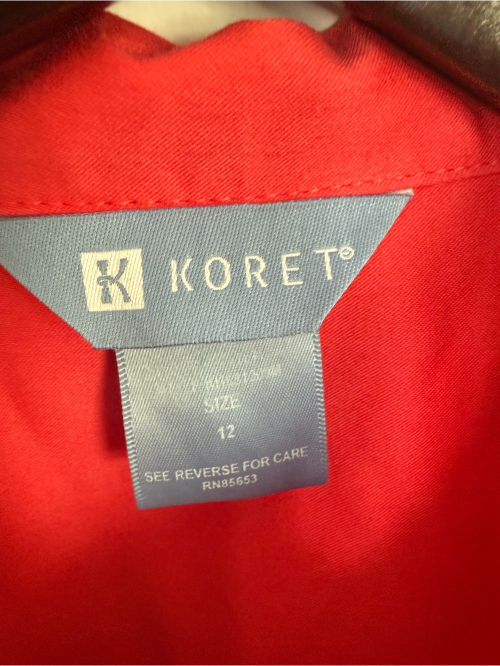Koret women’s Bright Red Button Jacket - Picture 3 of 4
